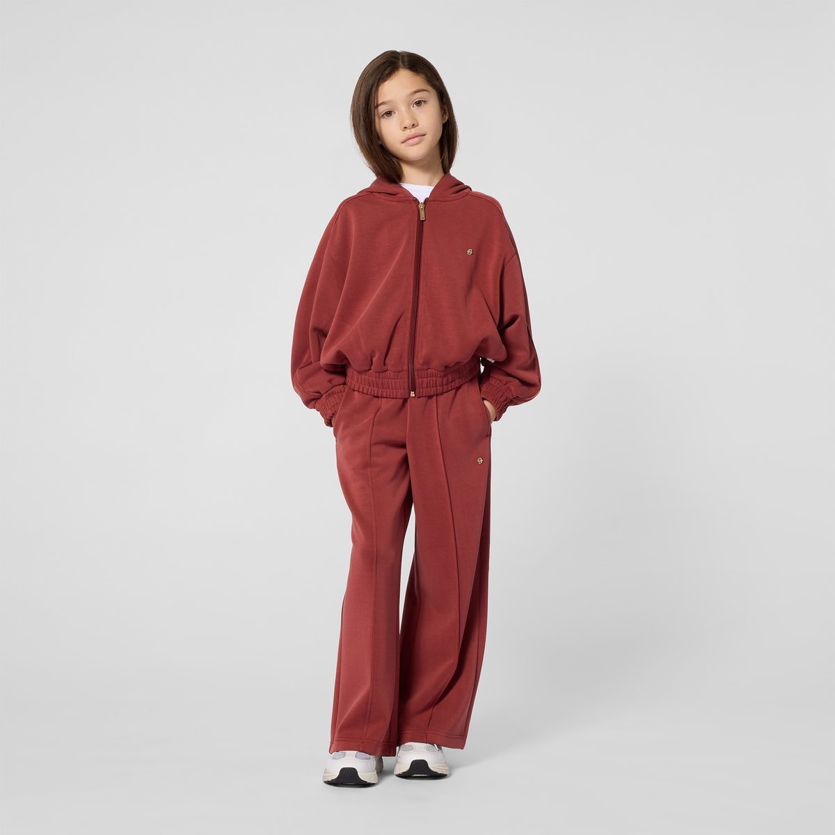 Cardigan de jogging rouge, BOSS KIDSWEAR