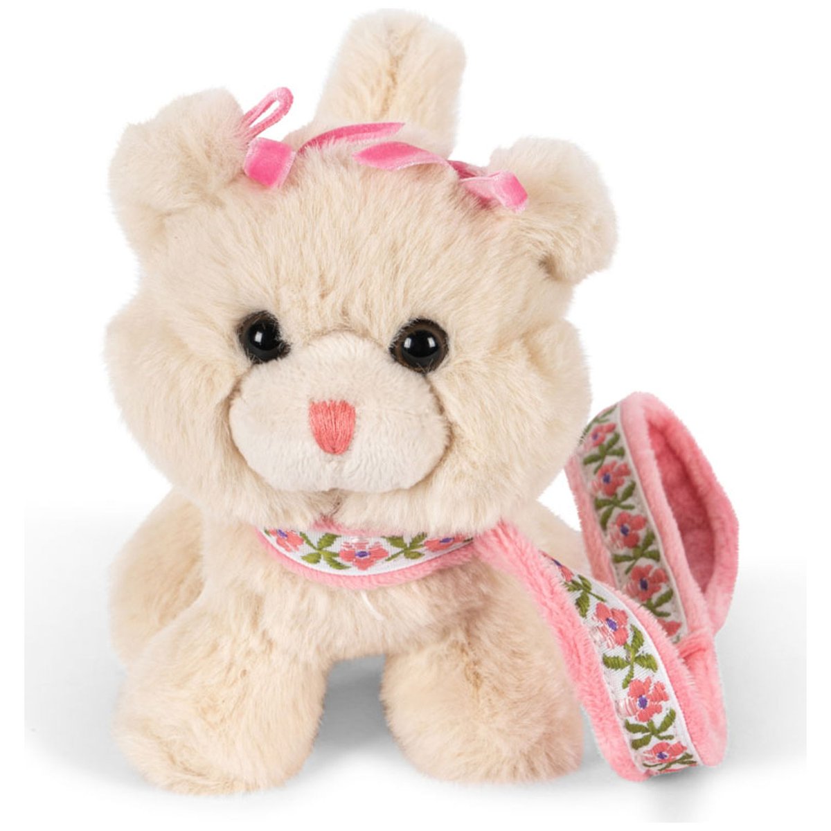 Mini peluche beige, rose, KONGES SLOJD