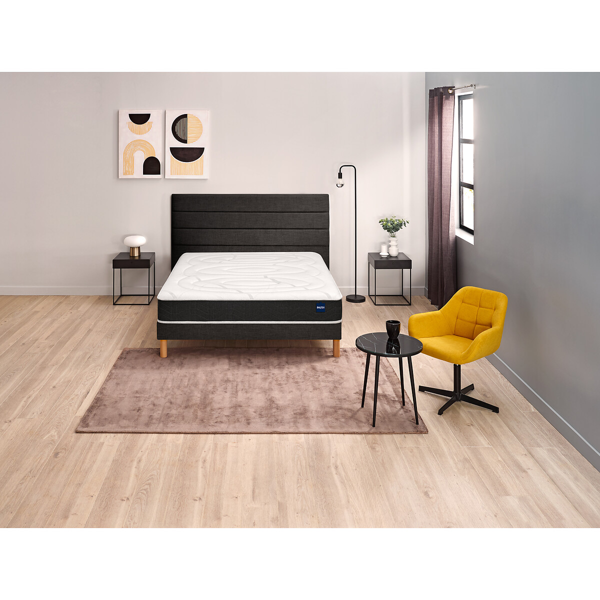 Materasso schiuma BULTEX Nano 25 cm, Ultimum bianco/grigio fumo, BULTEX