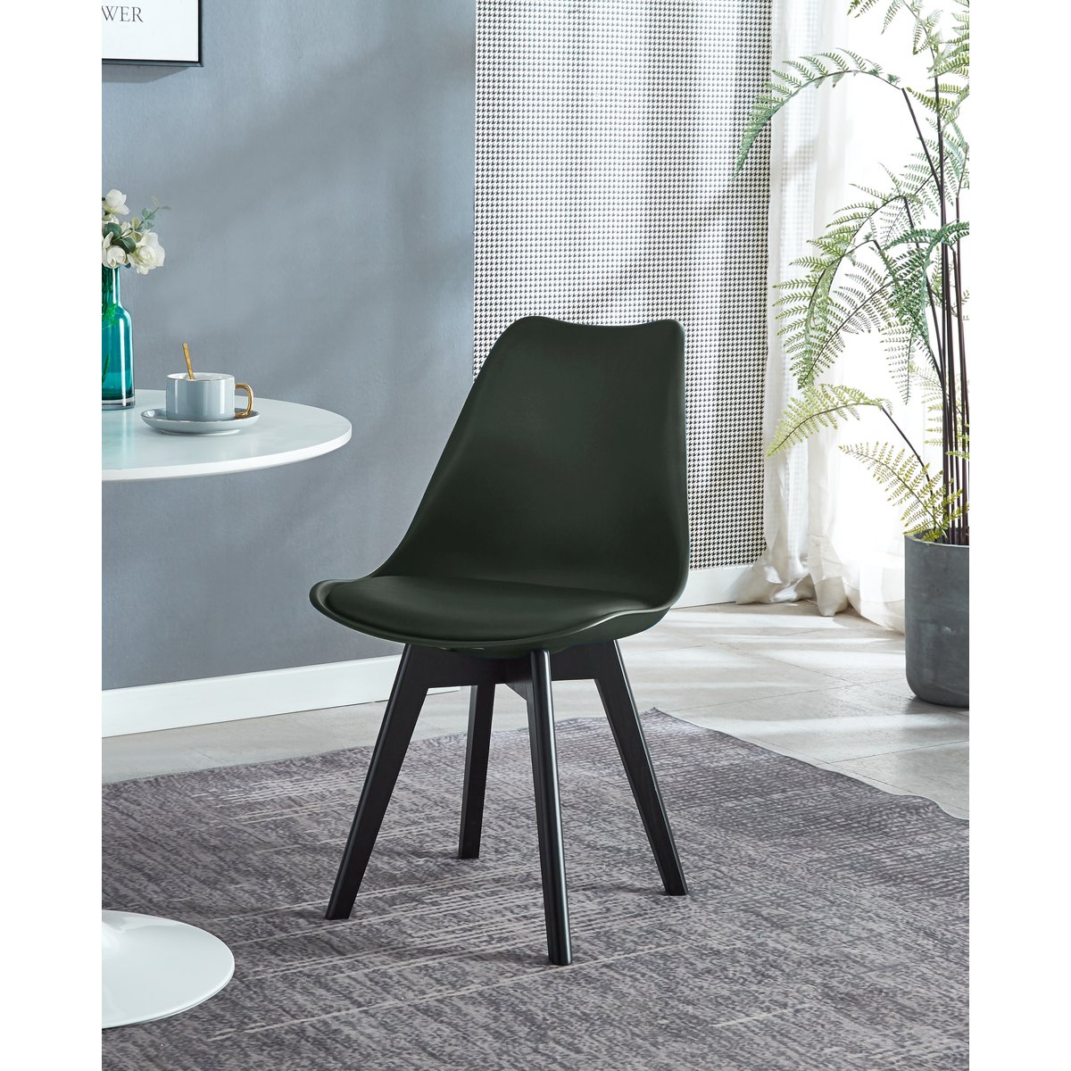 Chaise scandinave, ESBJERG noir, NORDLYS