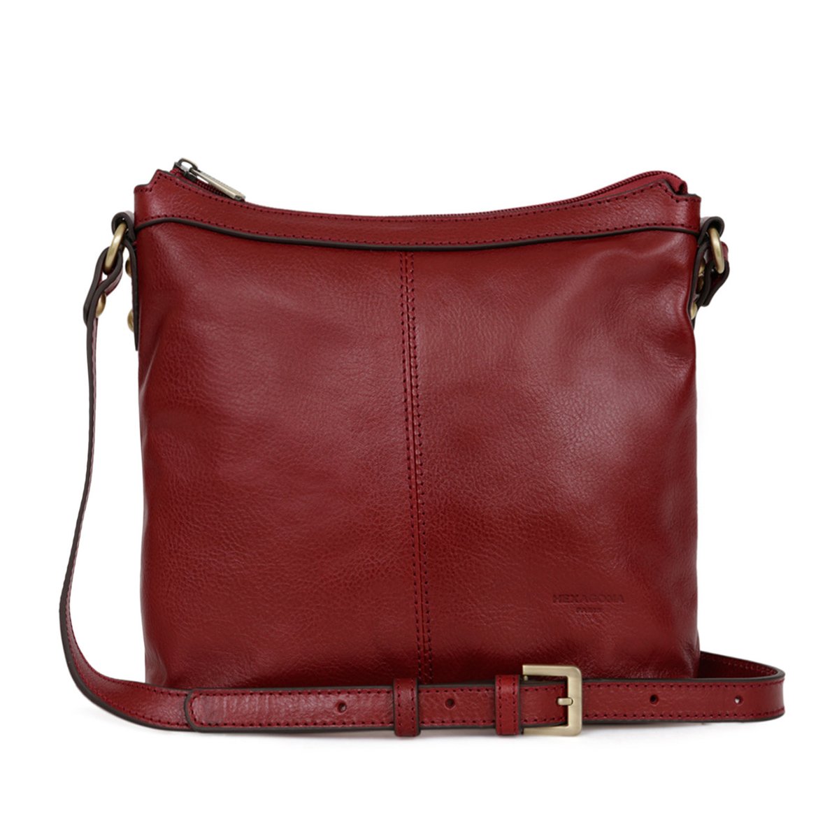 Sac porté travers RÉPUBLIQUE rouge carmin, HEXAGONA