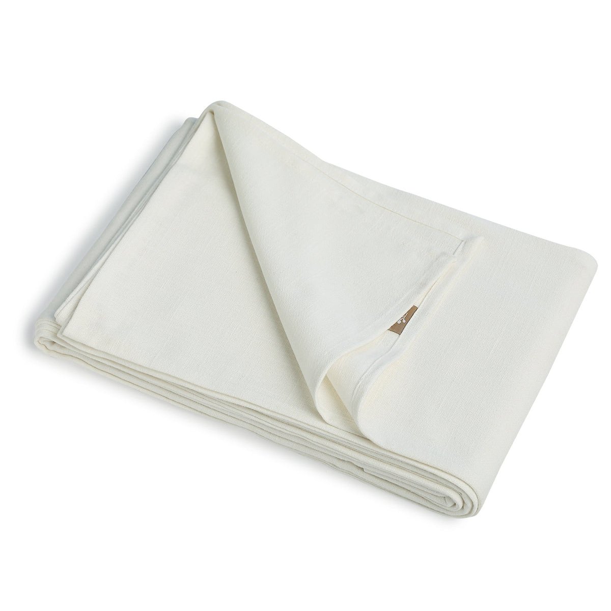 Nappe toile de coton LOUIS blanc, FEBRONIE