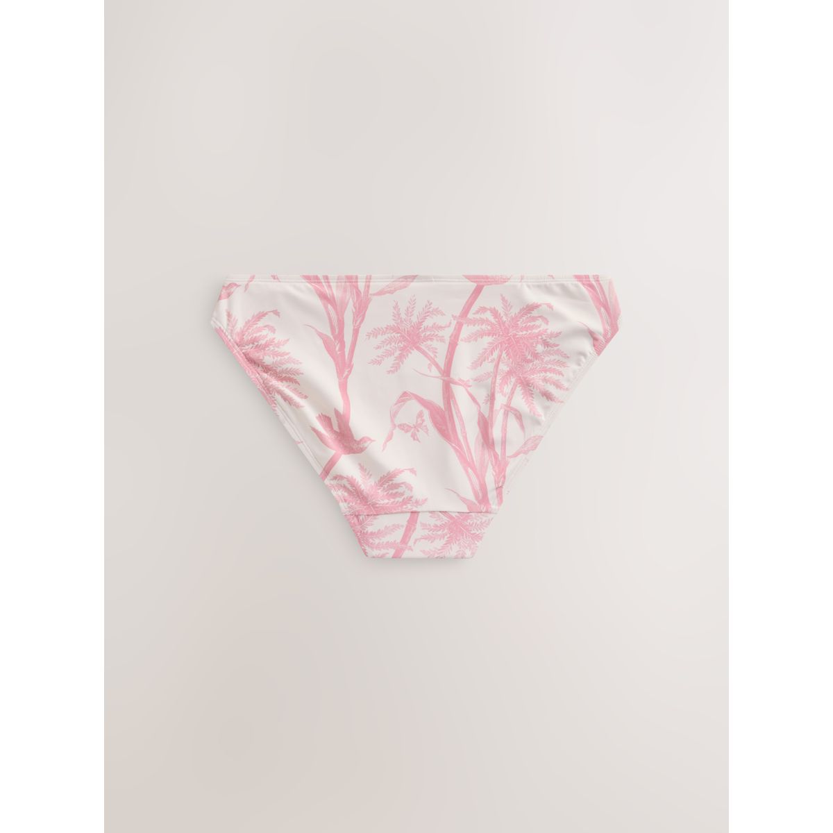 Bas de bikini échancré crème/rose floral, NEXT