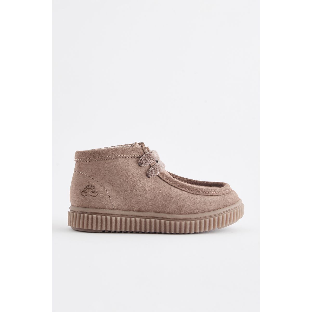 Bottines en daim coupe classique marron mink, NEXT