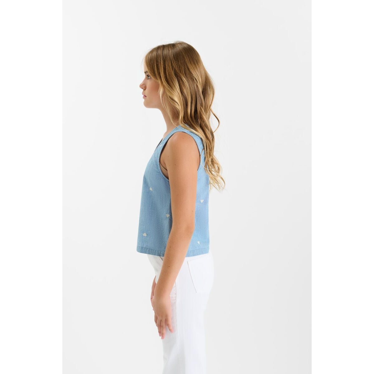 Top YLVAGI sky blue, LE TEMPS DES CERISES