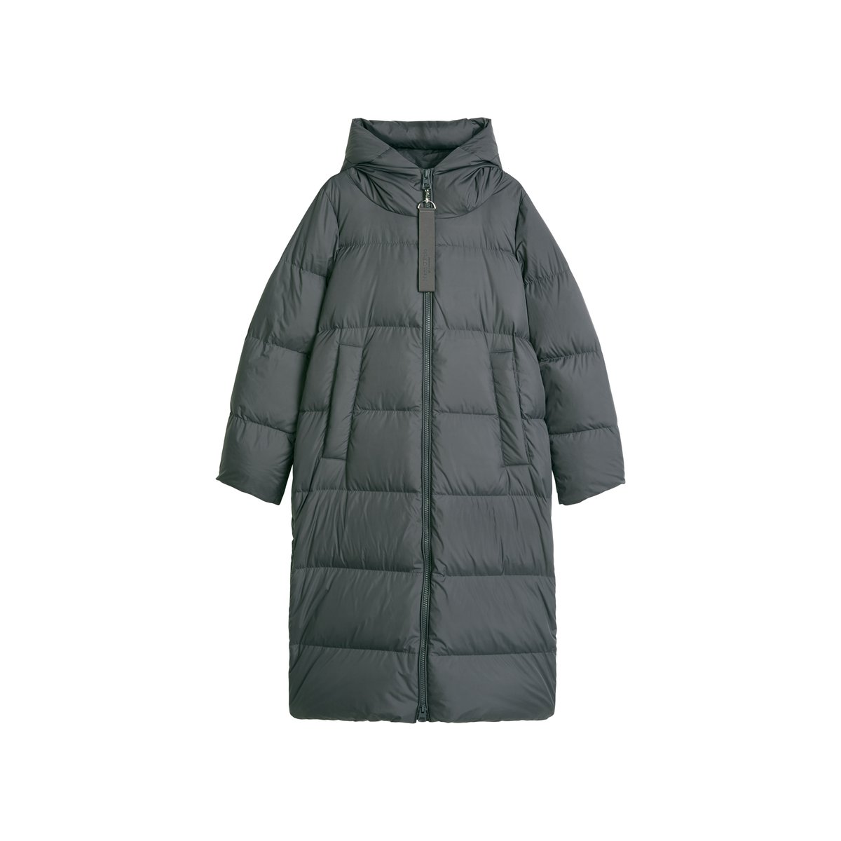 Manteau à capuche matelassé en duvet, coupe régulière à partir de matériaux recyclés gris, MARC O'POLO