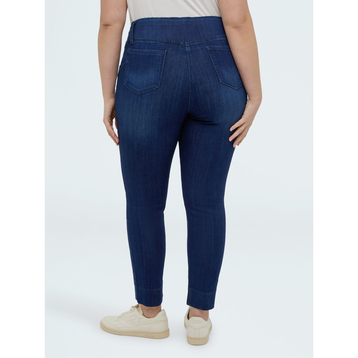 Dark blue jeggings with decorative buttons bleu, FIORELLA RUBINO