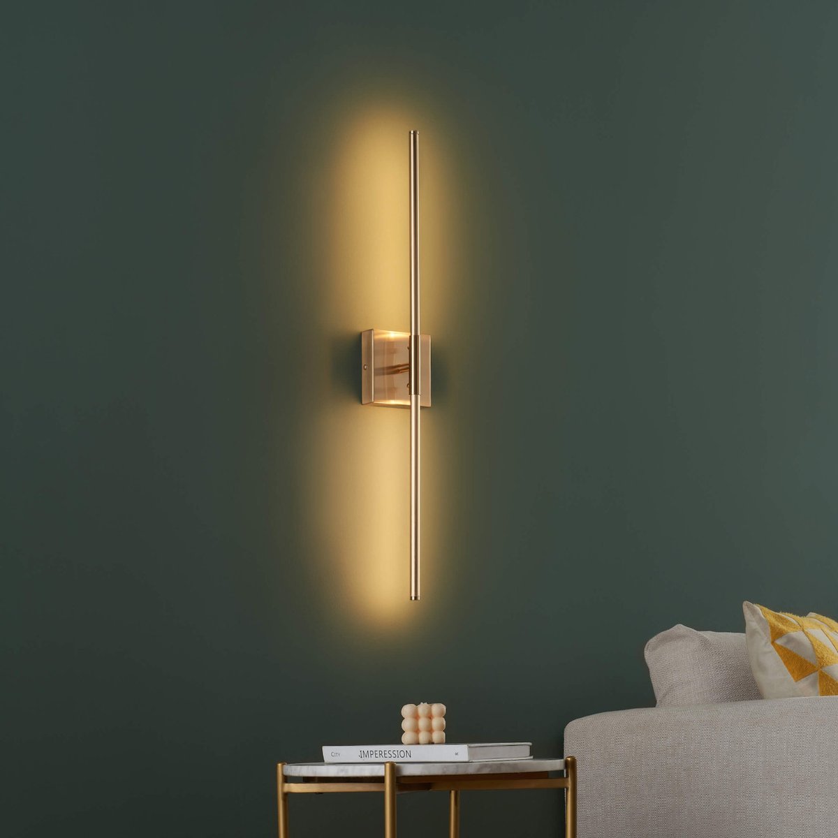 Applique LED à finition dorée - COLLINS laiton, KOSILUM