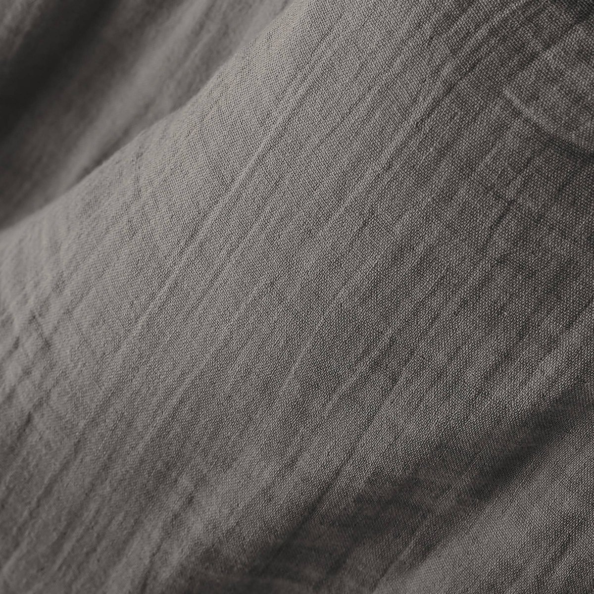 Nappe ronde en gaze de coton Gaia gris_fonce, EDEN