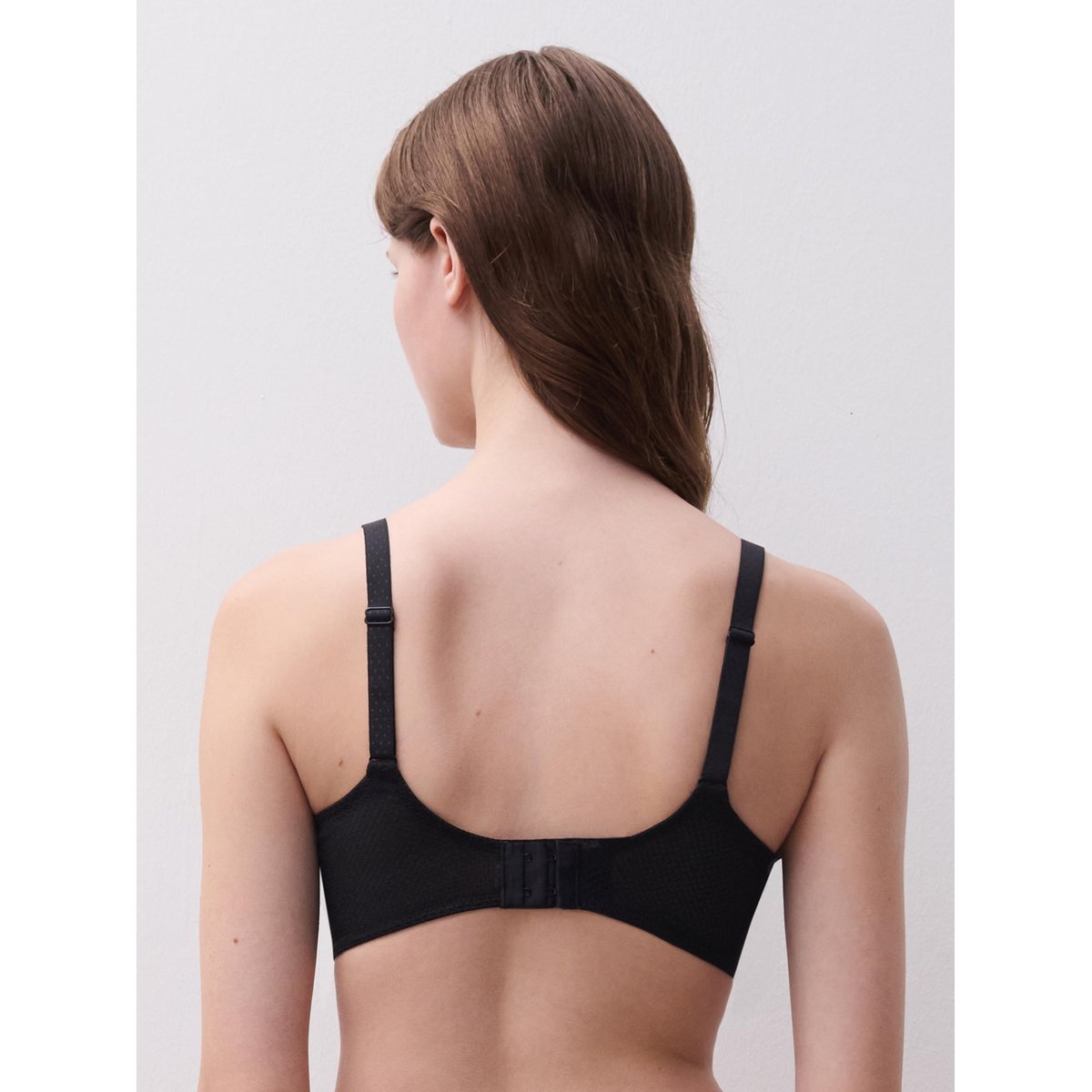 Soutien-gorge sans armature triangle FLEURS noir, CHANTELLE