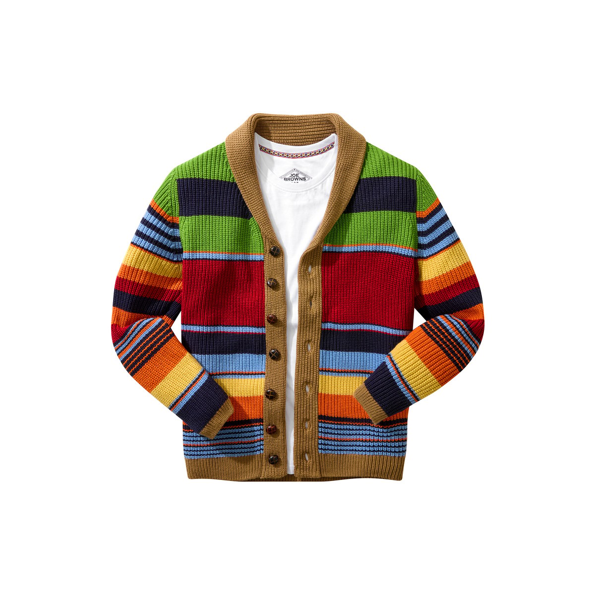 Sensationnel Cardigan à Rayures multicolore, JOE BROWNS