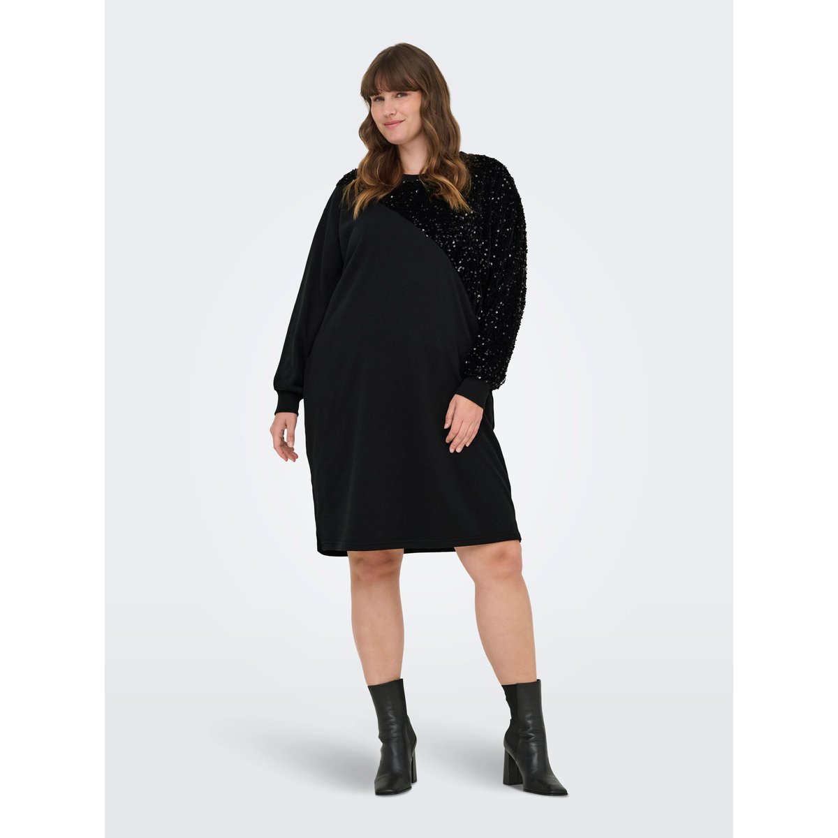 Robe Molletonnée noire - black, ONLY CARMAKOMA