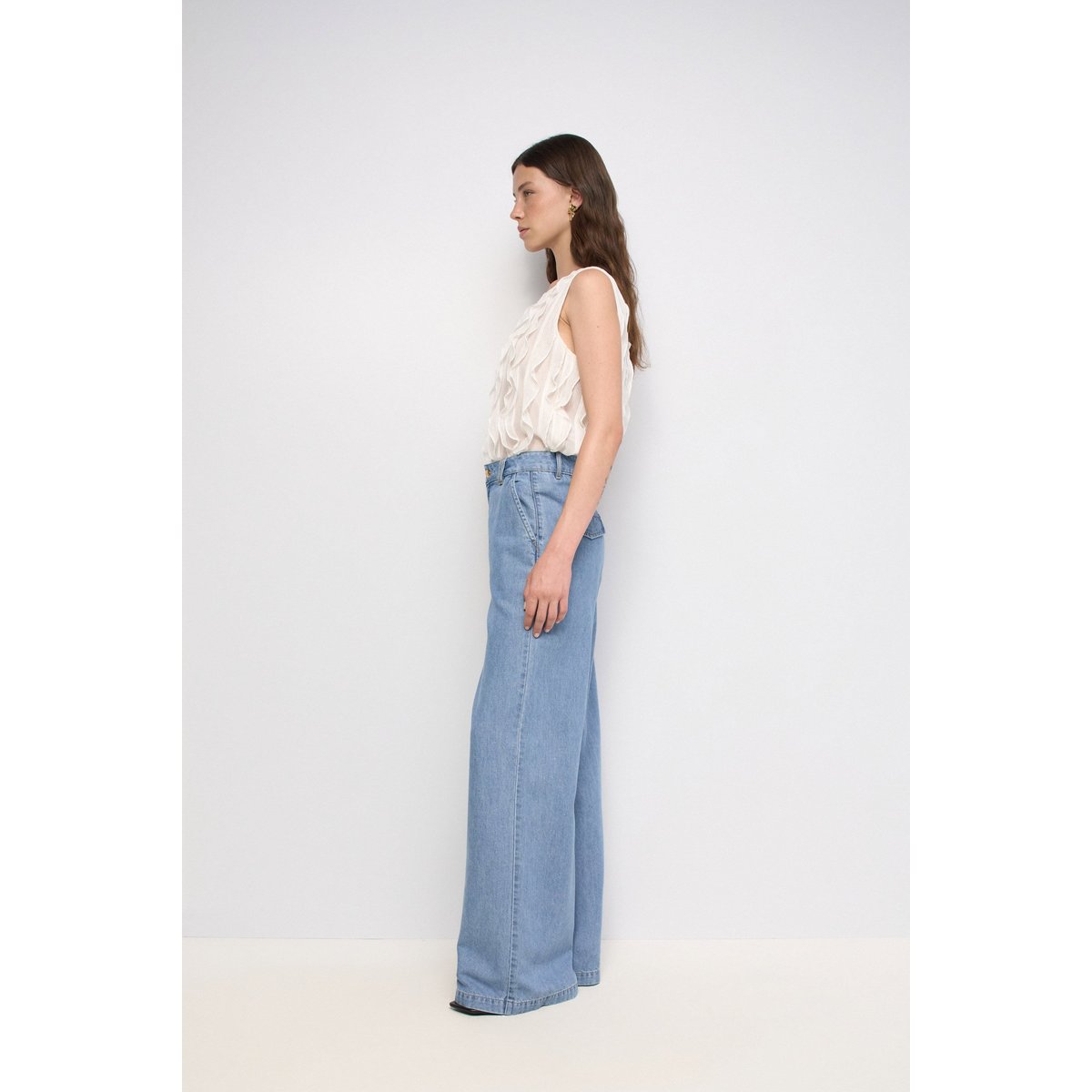 TOP AVEC FEUILLES rouge, SALSA JEANS