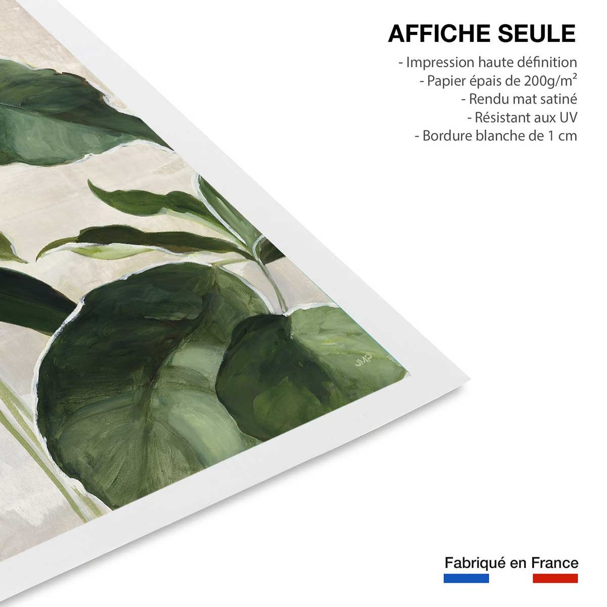 Poster Aquarelle botanique affiche seule, HEXOA