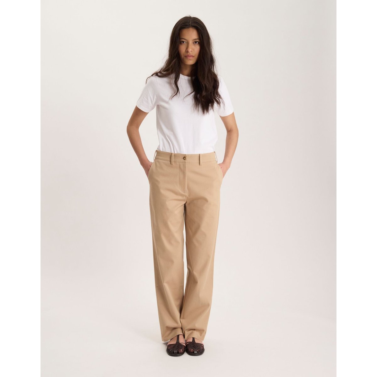 Pantalon Thelma beige, INES DE LA FRESSANGE PARIS