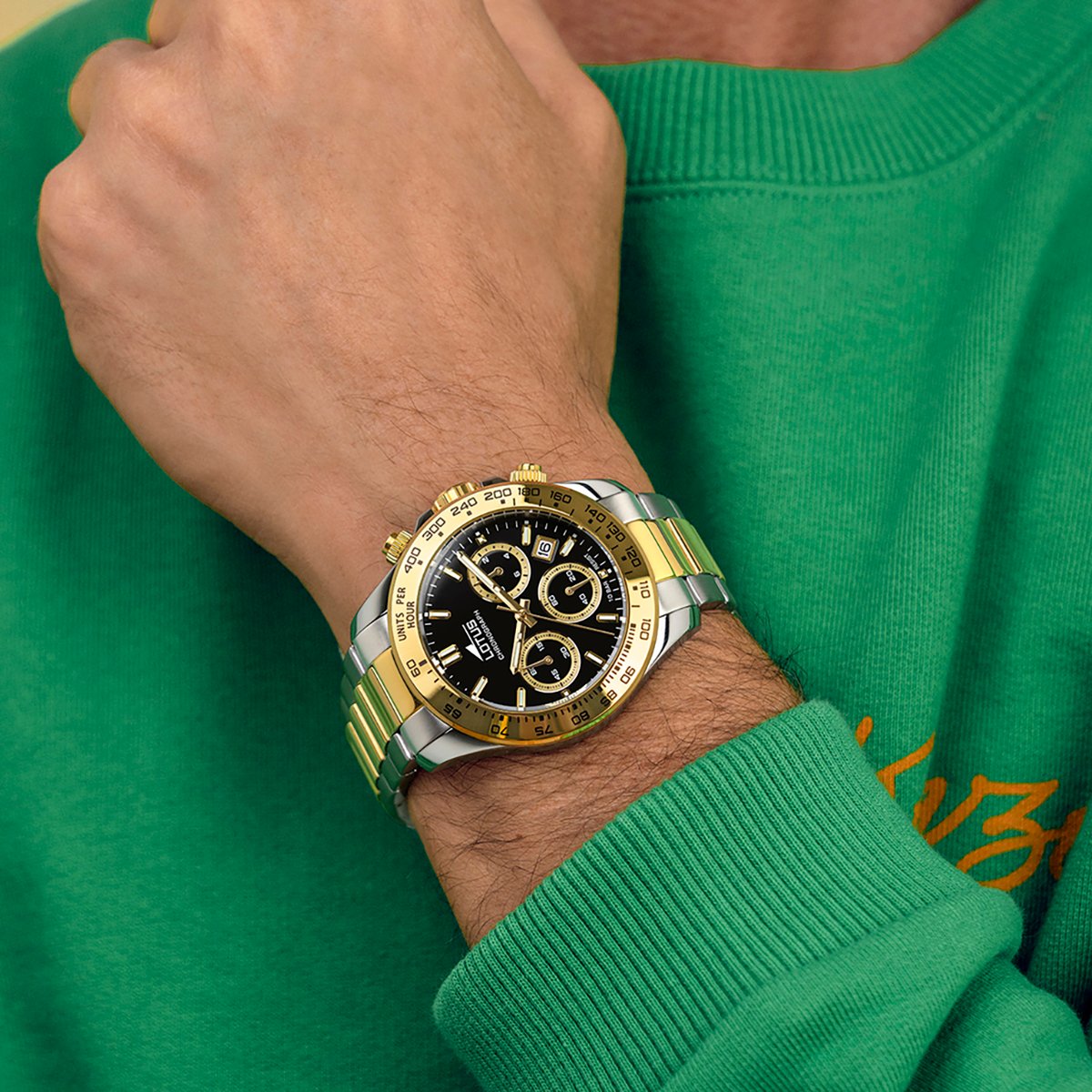 Montre Analogique FREEDOM argenté noir argenté, LOTUS