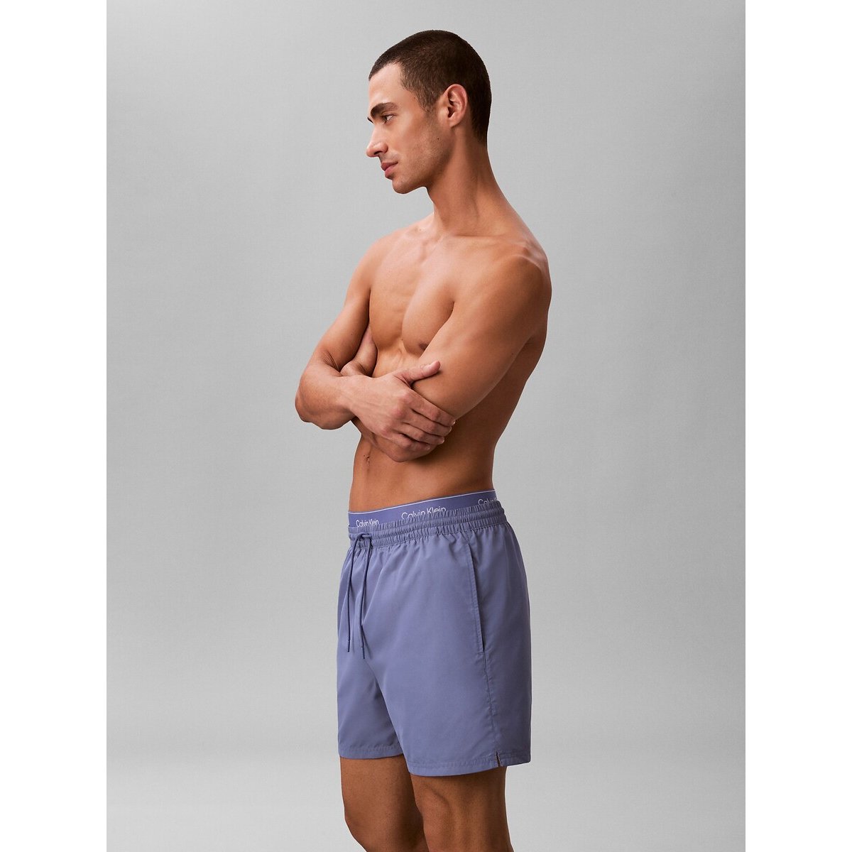 Short de bain mi-long Essential bleu, CALVIN KLEIN