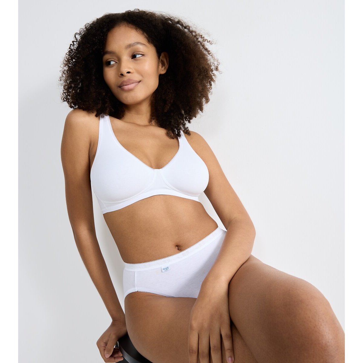 Soutien-gorge sans armatures Basic+ blanc, SLOGGI