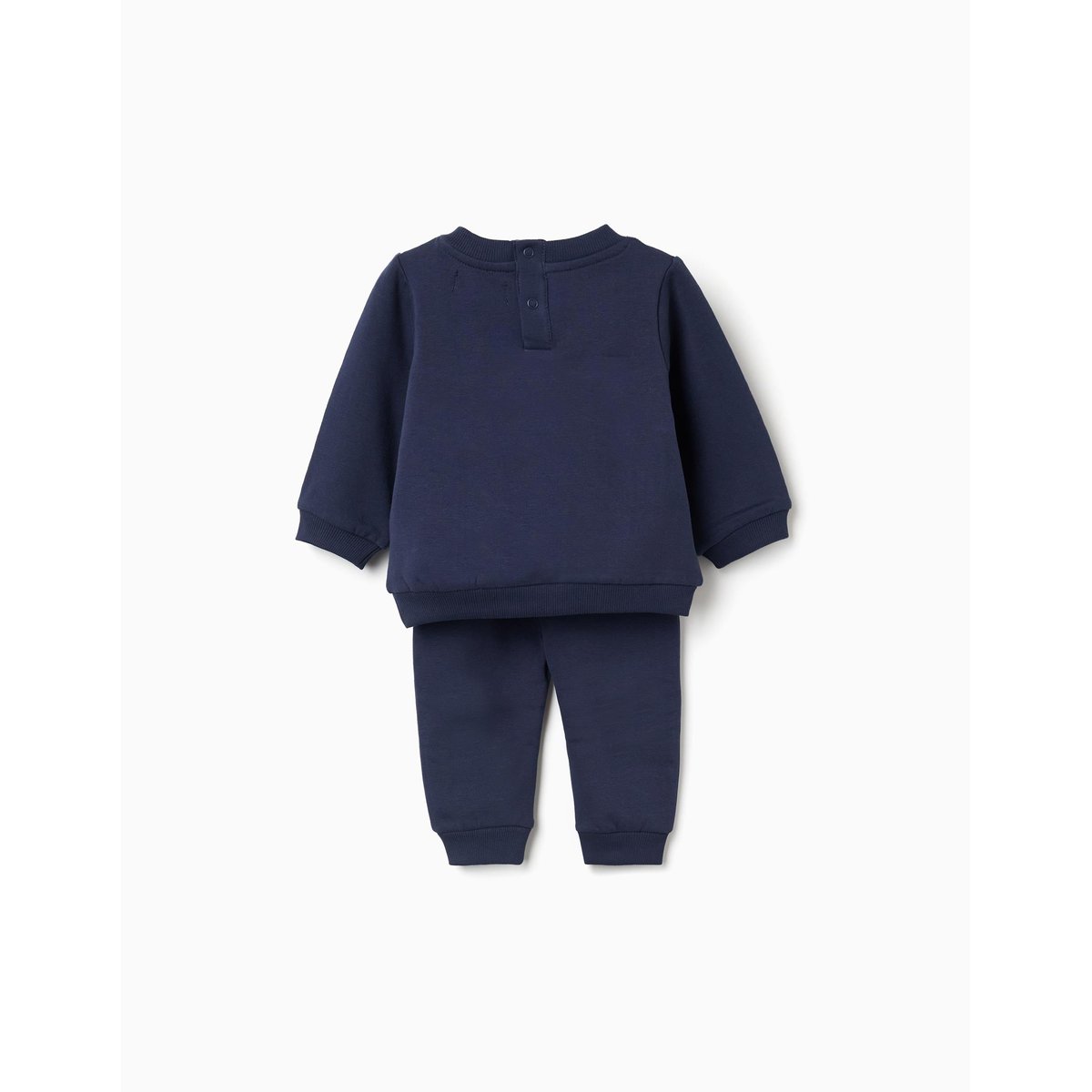 Ensemble sweat et pantalon de jogging en coton peigné bleu foncé, ZIPPY