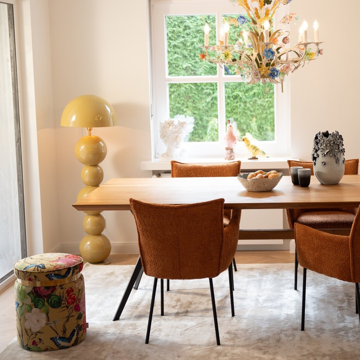 Lampadaire en acier, CANDY jaune, KARE DESIGN
