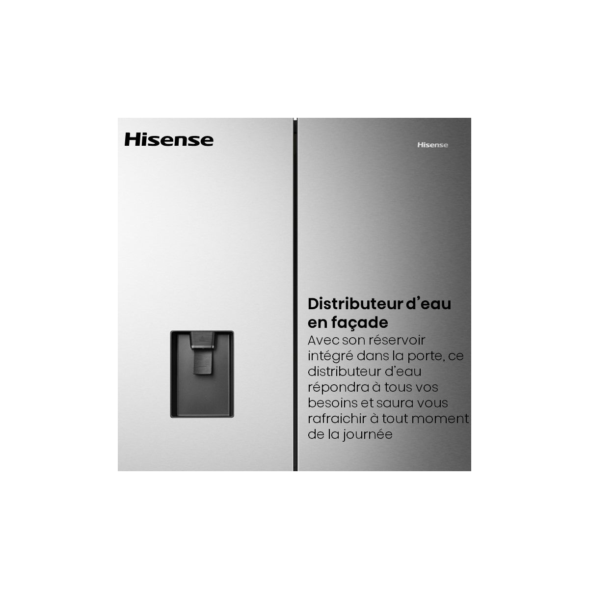 Réfrigérateur multi portes RF815N4SWSE couleur unique, HISENSE