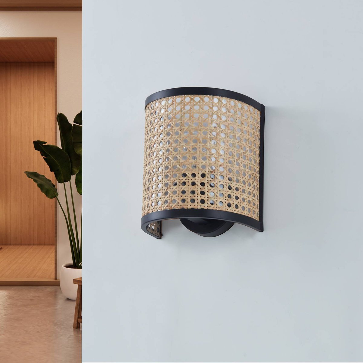 Applique en bois scandinave, Yaelle bois clair, LINDBY