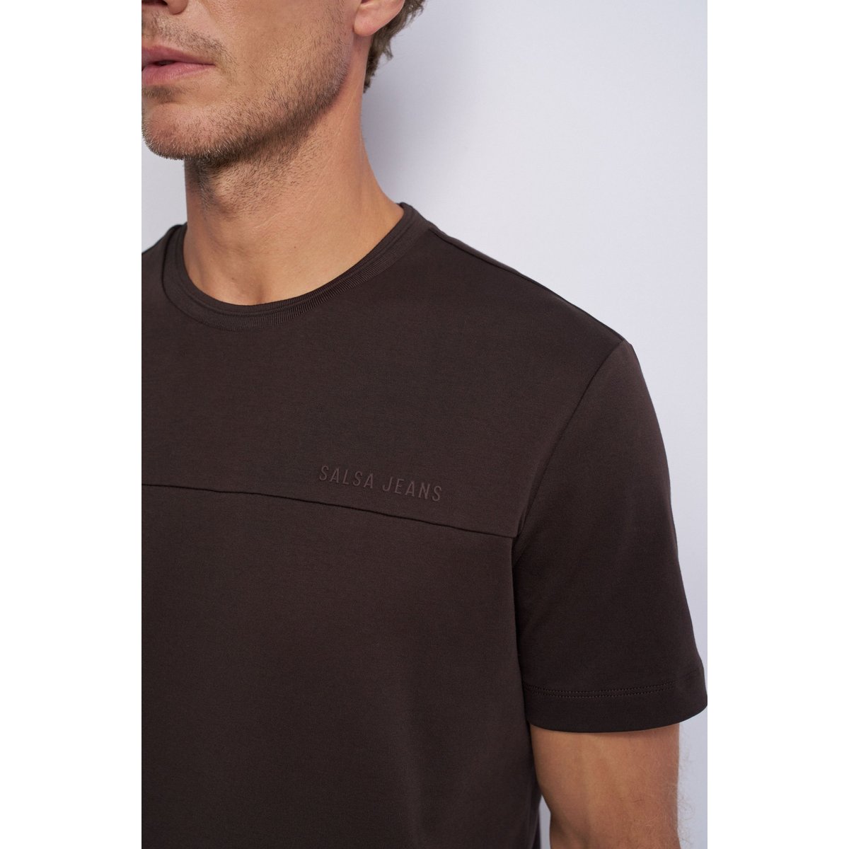 T-SHIRT AVEC BRANDING vert kaki, SALSA JEANS