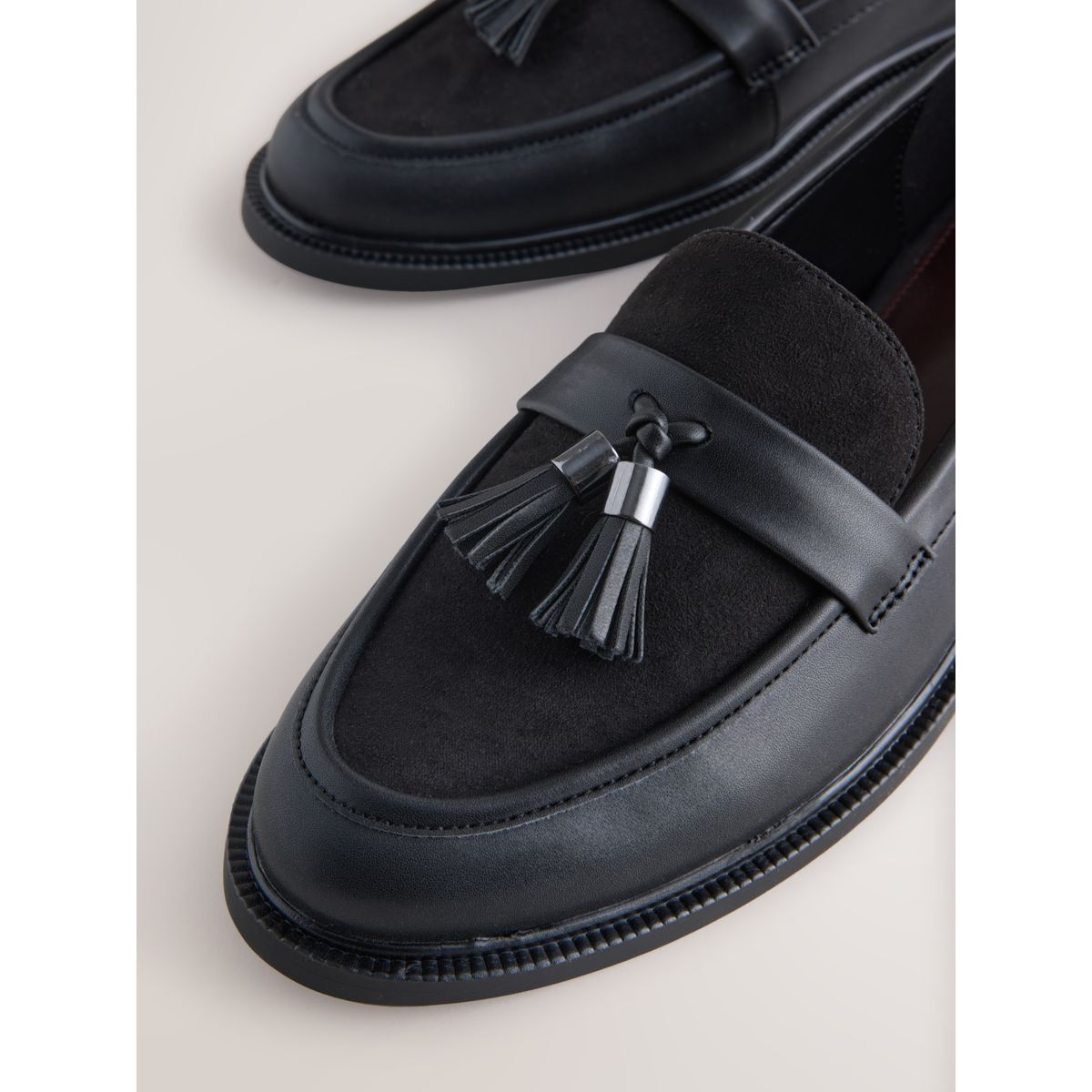 Mocassins à pampilles forever comfort noir, NEXT