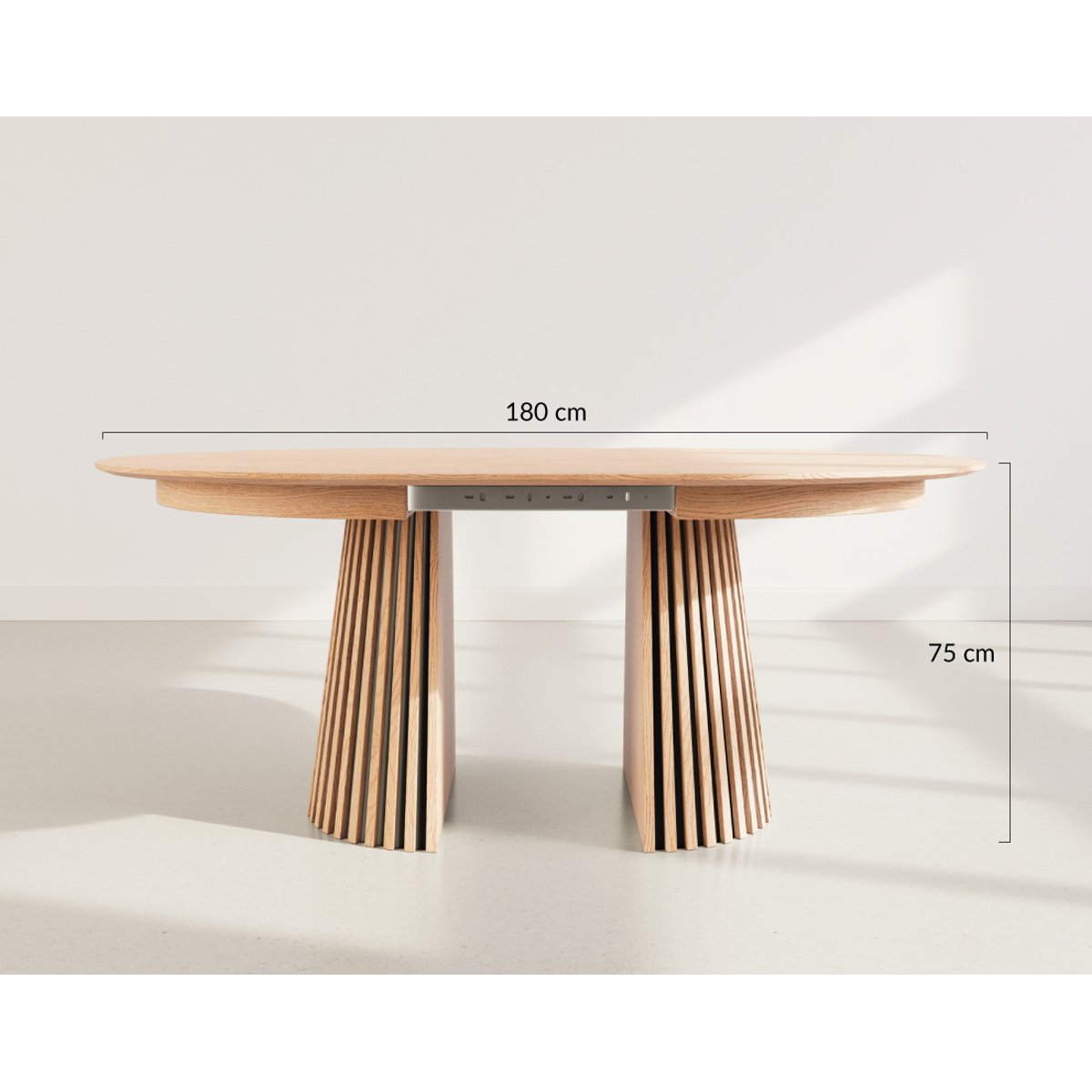 Table à manger ronde extensible bois 6-10pl, FREYA bois, BEST MOBILIER
