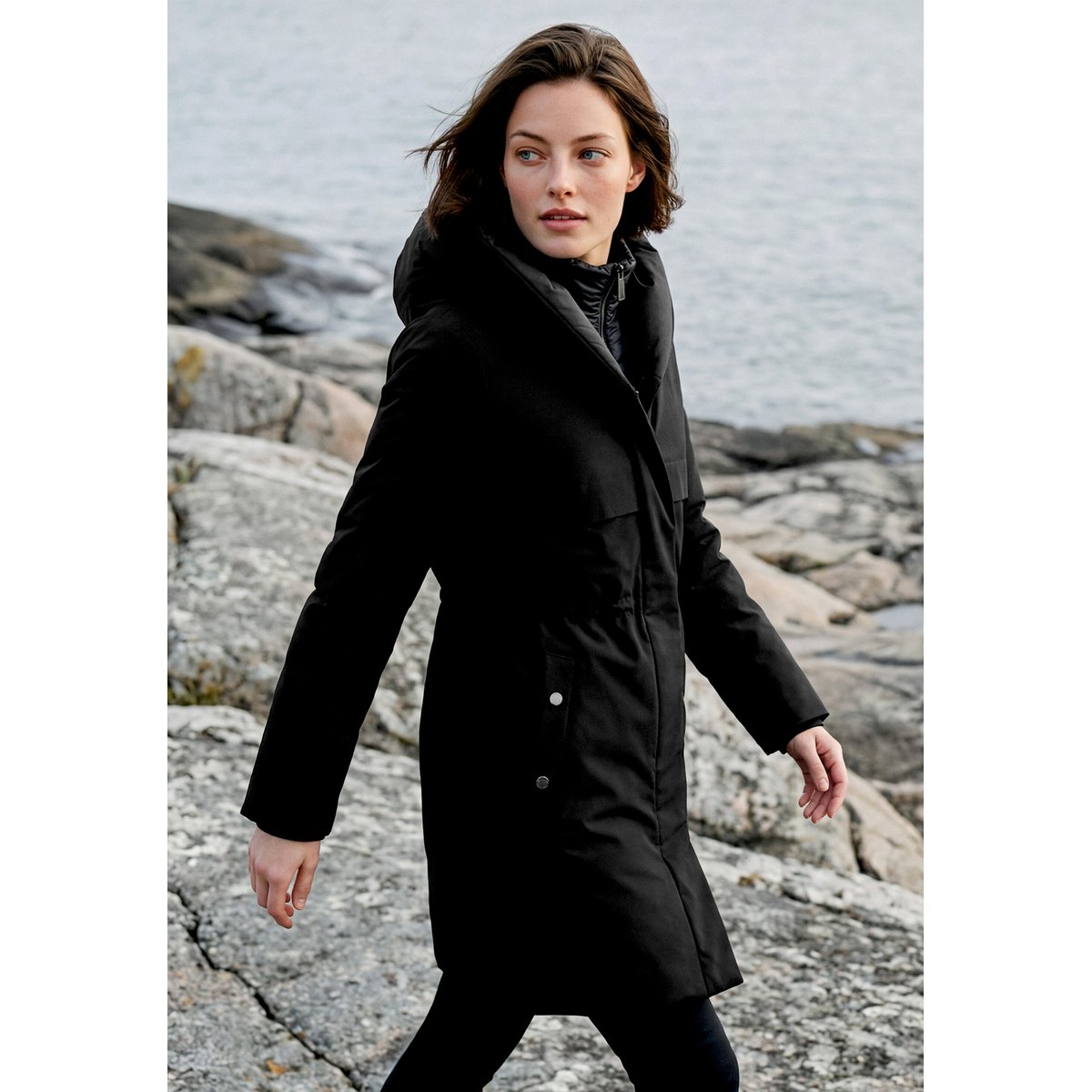 Veste outdoor à capuche noir, BETTY BARCLAY
