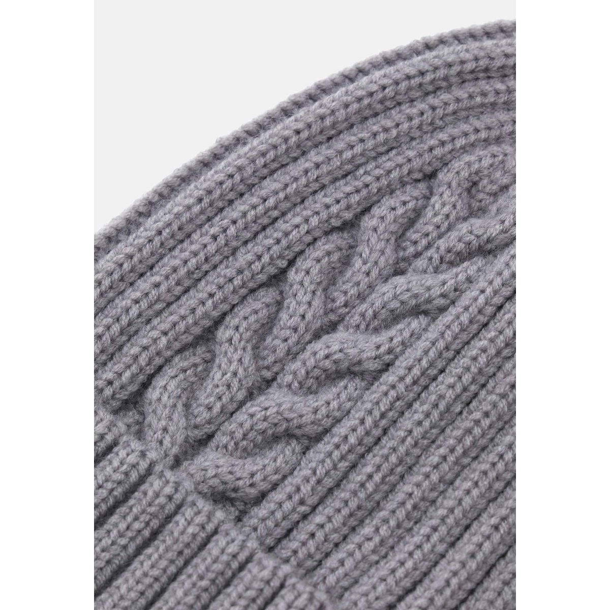 Bonnet En Maille Avec Logo gris, GUESS