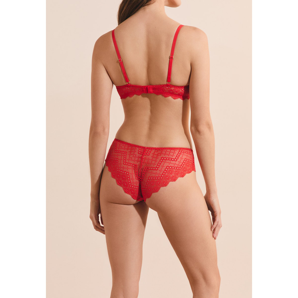 Soutien-gorge N.4 - Le coques fines en dentelle ECLIPSE rouge, ETAM