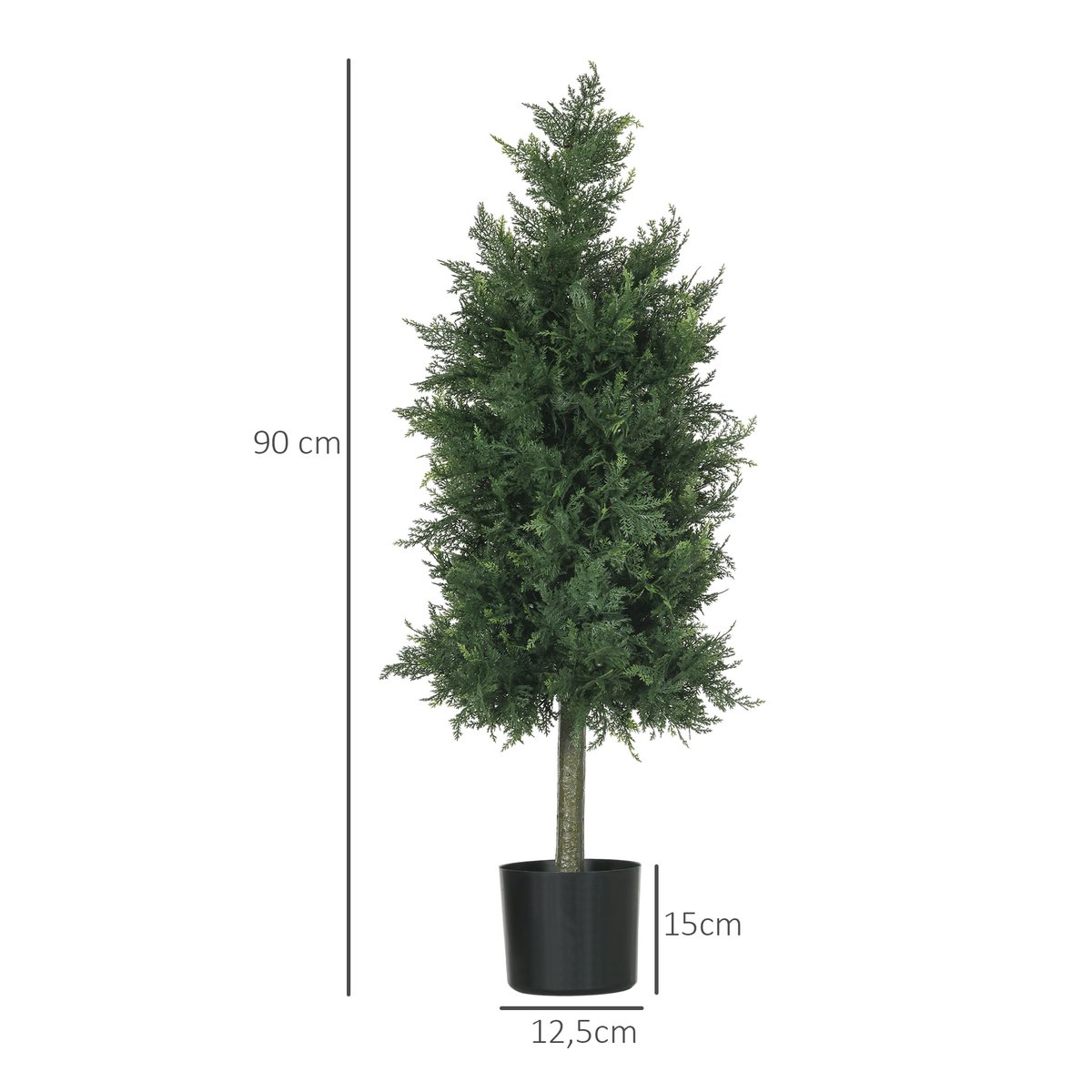 Plantes artificielles PE Vert vert, HOMCOM
