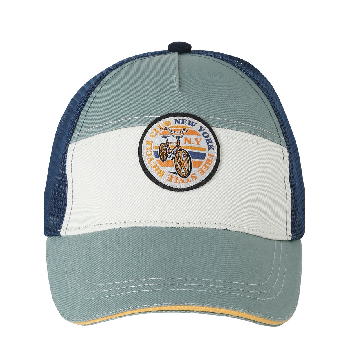 Casquette « New York cycle » menthe/écru, VERTBAUDET