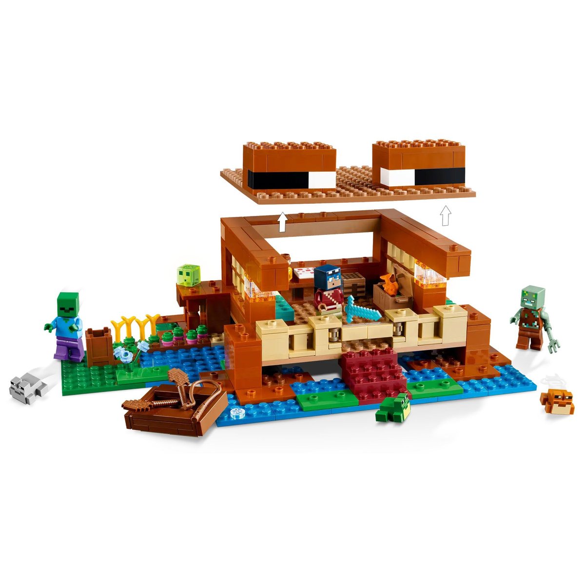 LEGO Minecraft - Maison de la Grenouille (21256) : Aventure et Créativité multicolore, LEGO