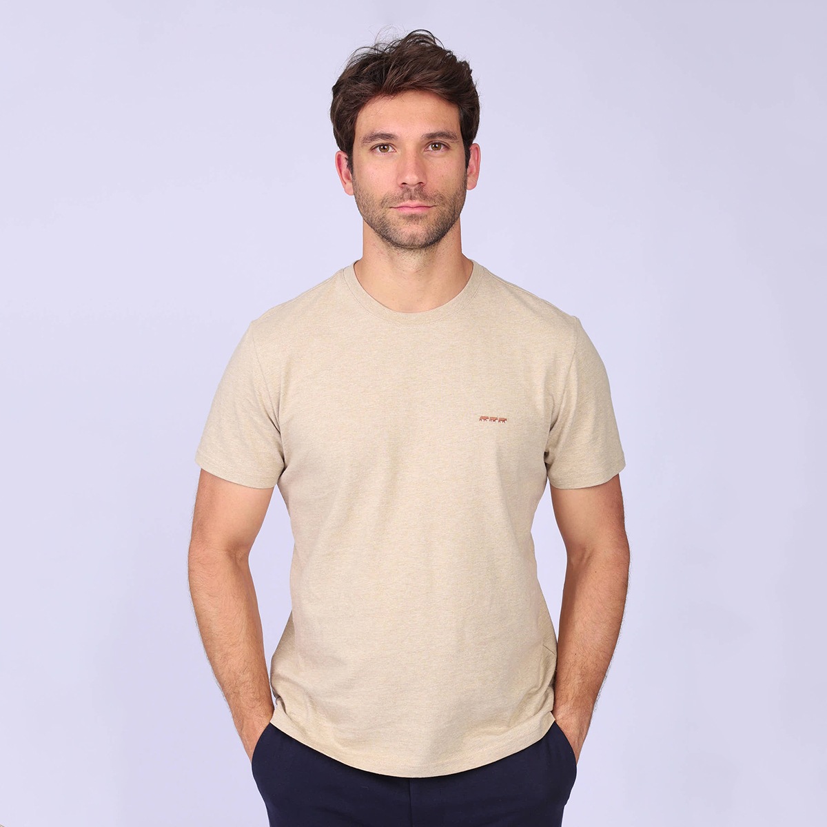 T-shirt Cédric beige, MISE AU GREEN