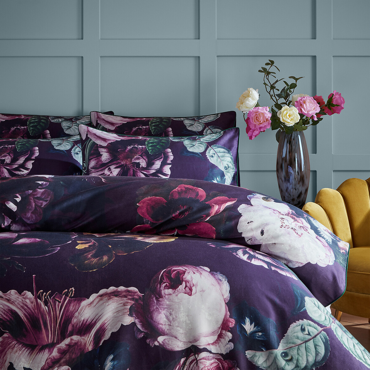 Cordelia 100% Cotton Duvet Cover and Pillowcase Set multi-coloured, PAOLETTI