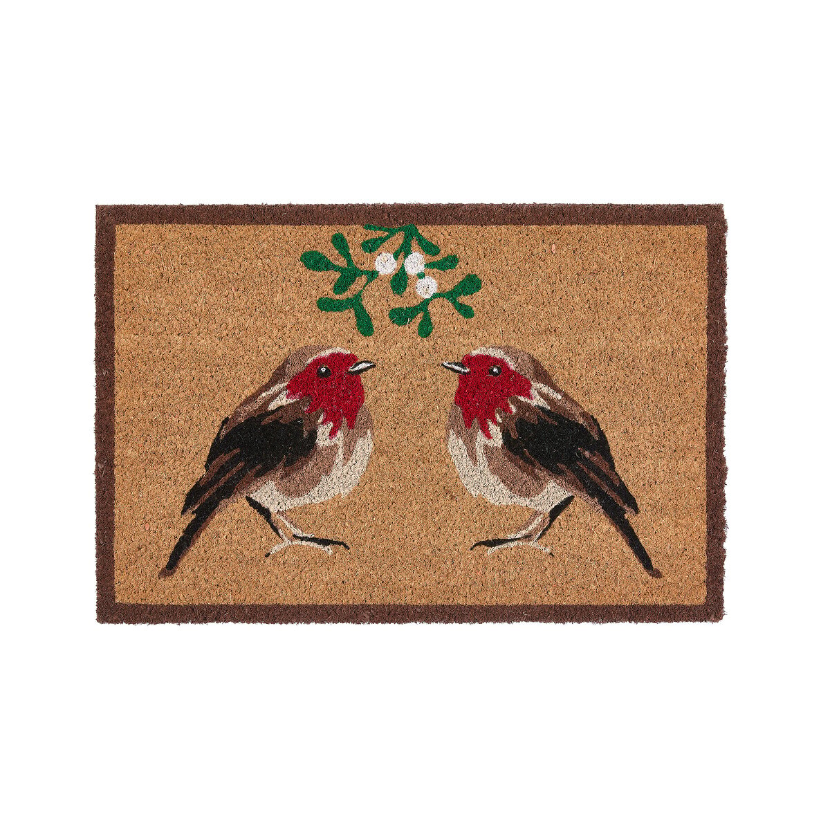 Christmas Robins Coir Doormat multi-coloured, MY MAT