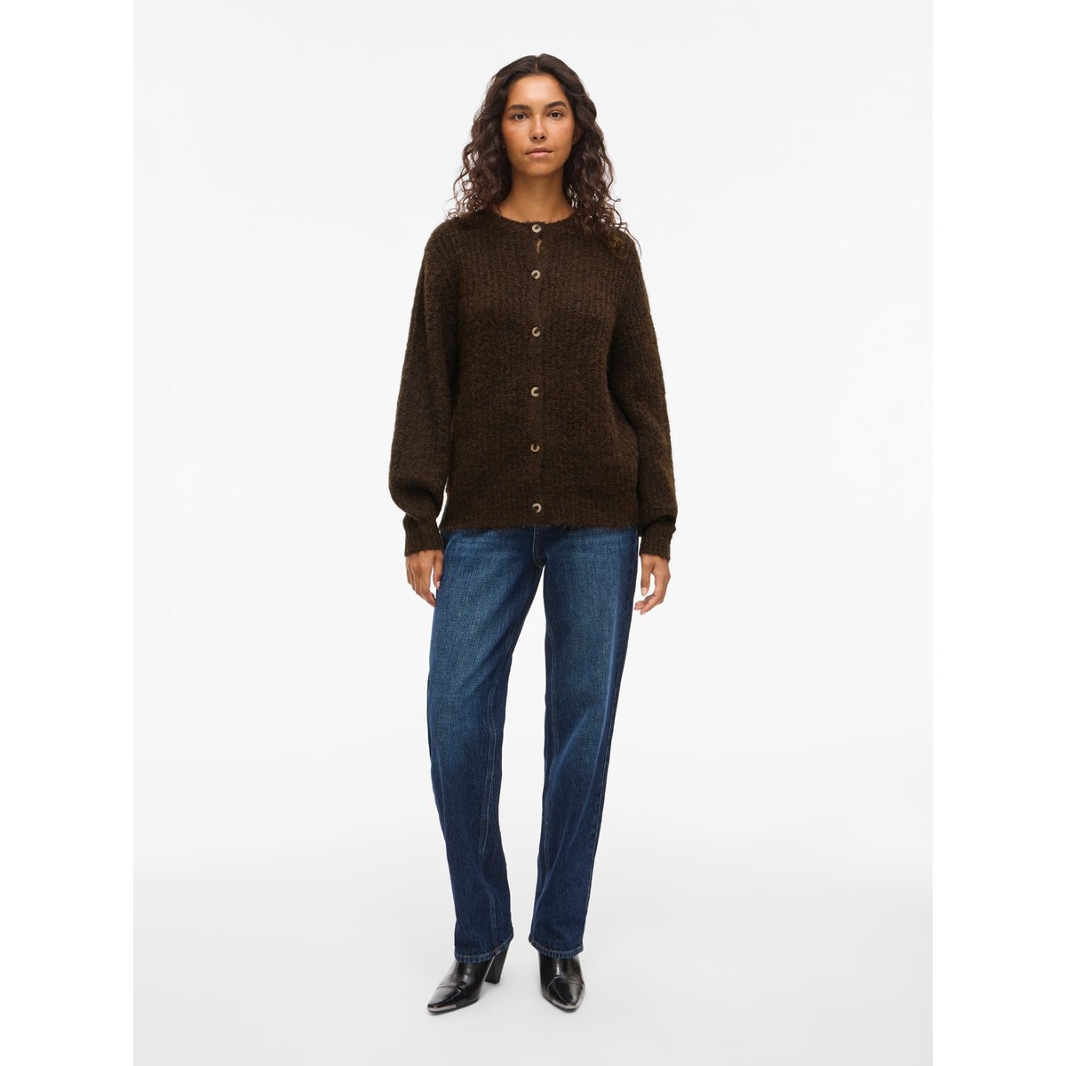 Cardigan En Maille coffee bean, VILA