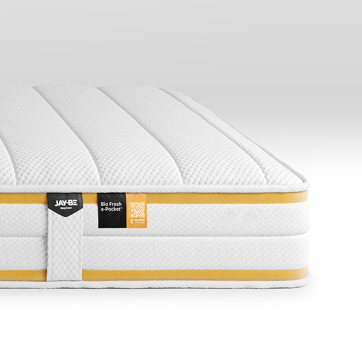 Jay-Be® Bio Fresh e-Pocket Eco-Friendly Children's Mattress white + yellow, JAY-BE
