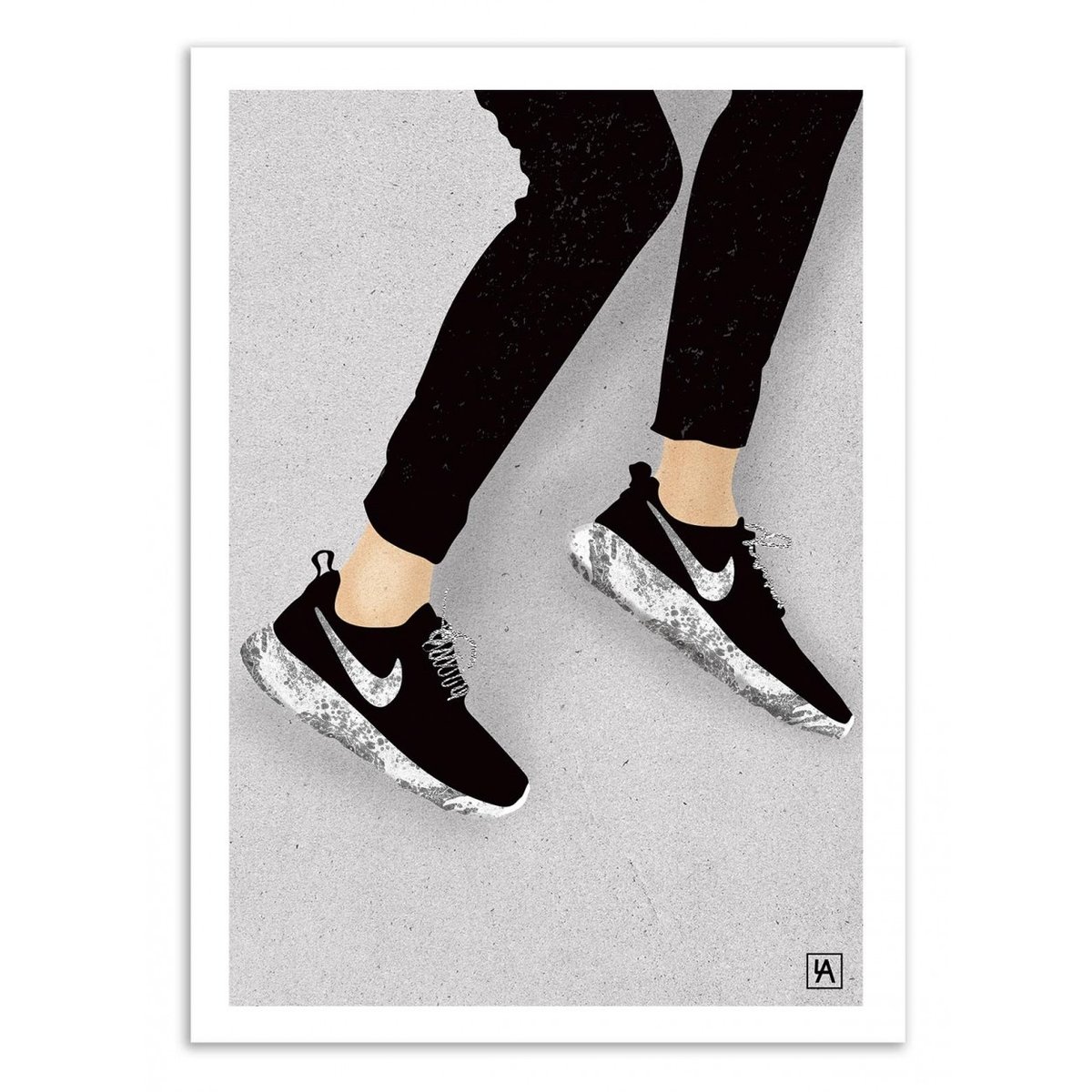 Affiche d'art - Niki - Andriana Chunis noir, WALL EDITIONS