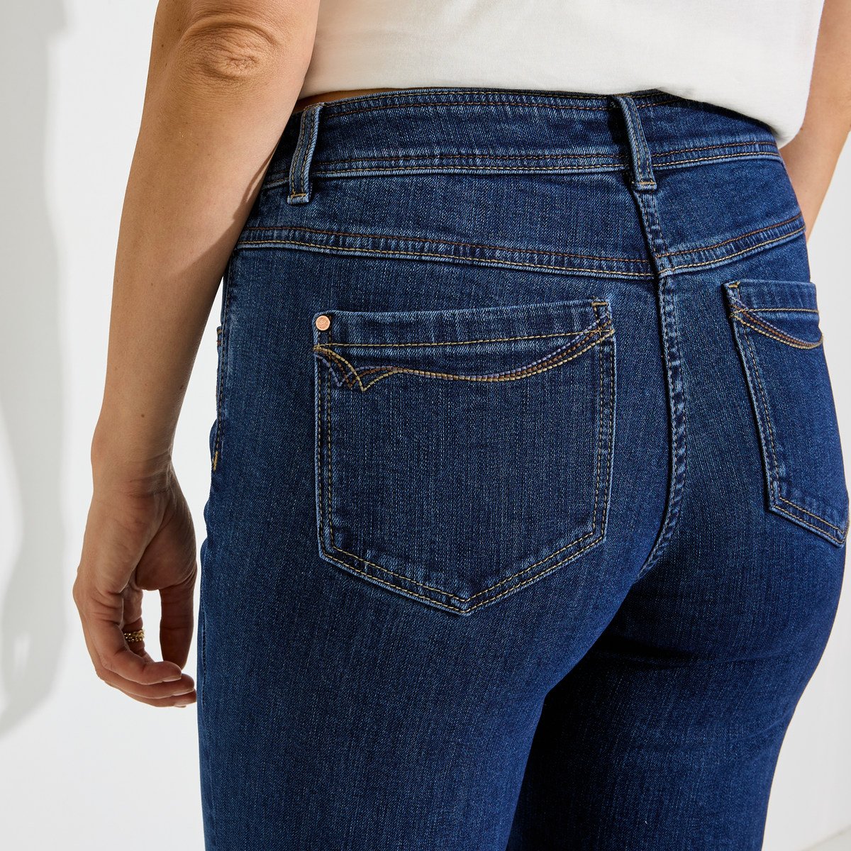Jean bootcut TALL TBALI B01 bleu dark stone, GRAIN DE MALICE
