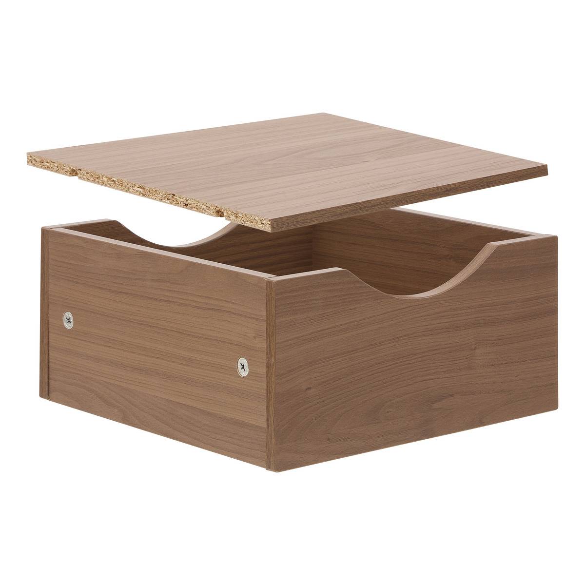 Tiroir carré MIX'N MODUL marron, 5FIVE SIMPLY SMART