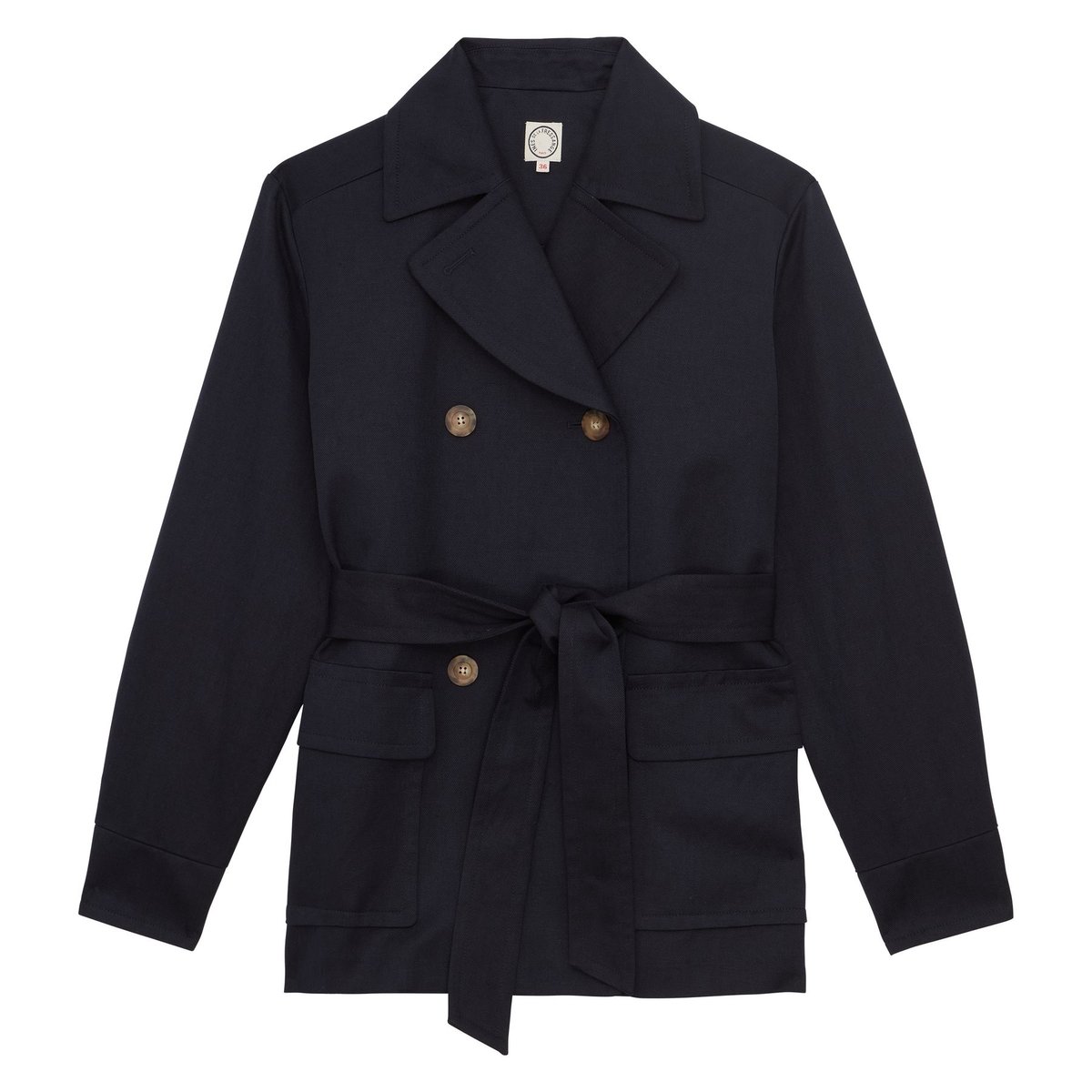 Manteau Romaric marine blue navy, INES DE LA FRESSANGE PARIS