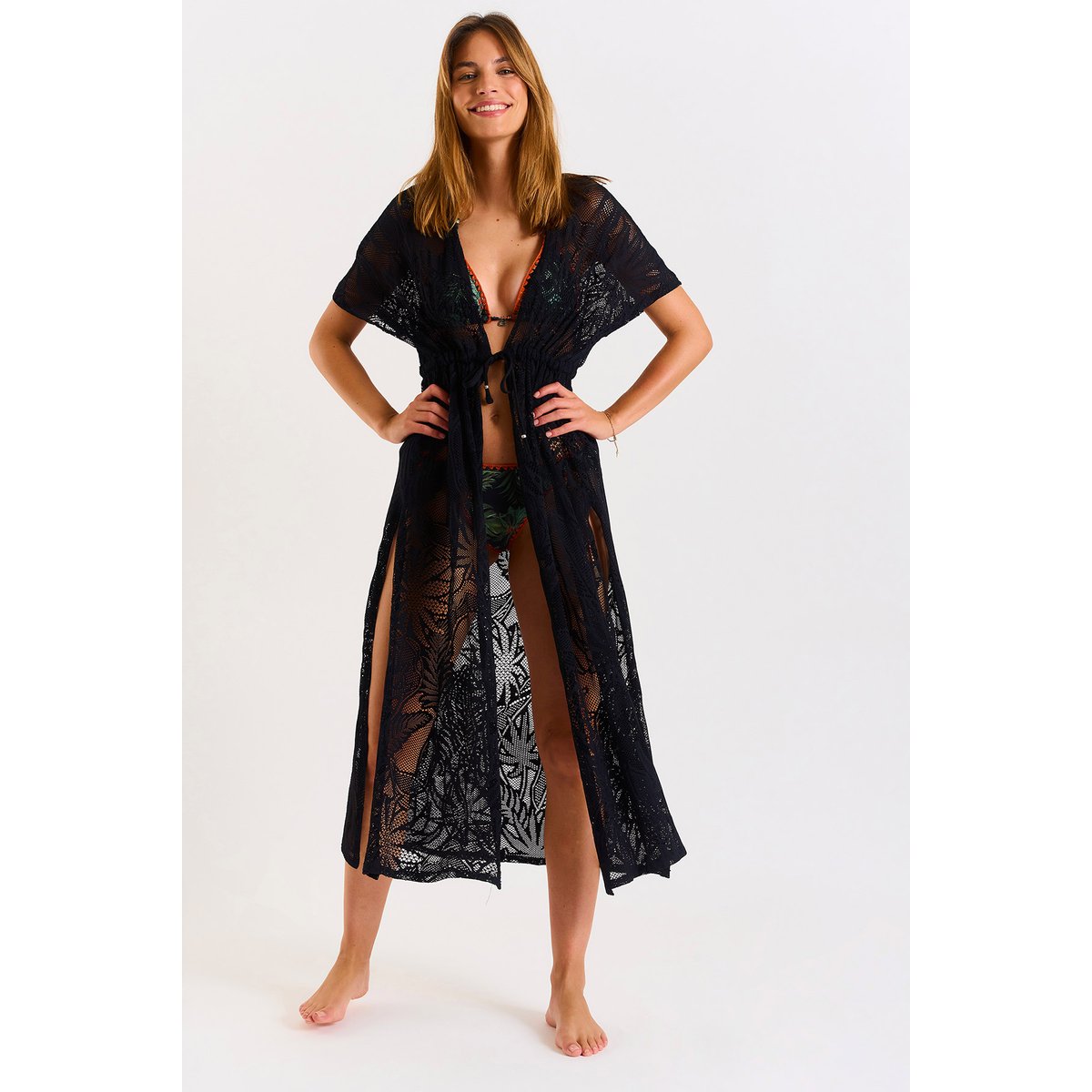 Kimono Elvie - COCOBEACH noir, BANANA MOON