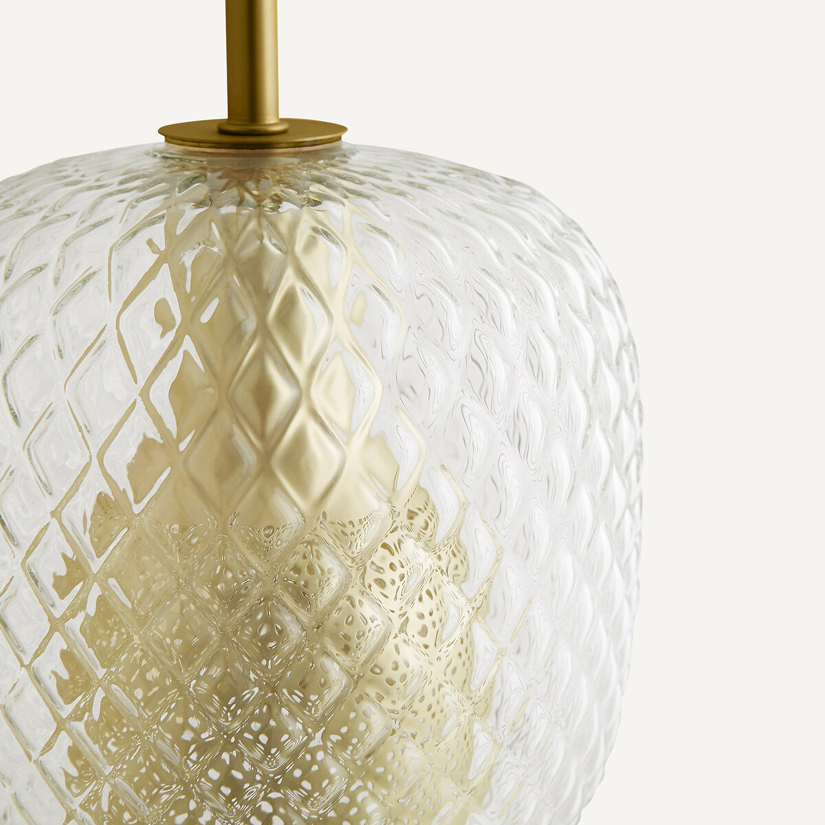 Lampadario in linea 4 globi, Mistinguett ottone, EMMANUEL GALLINA X AM.PM