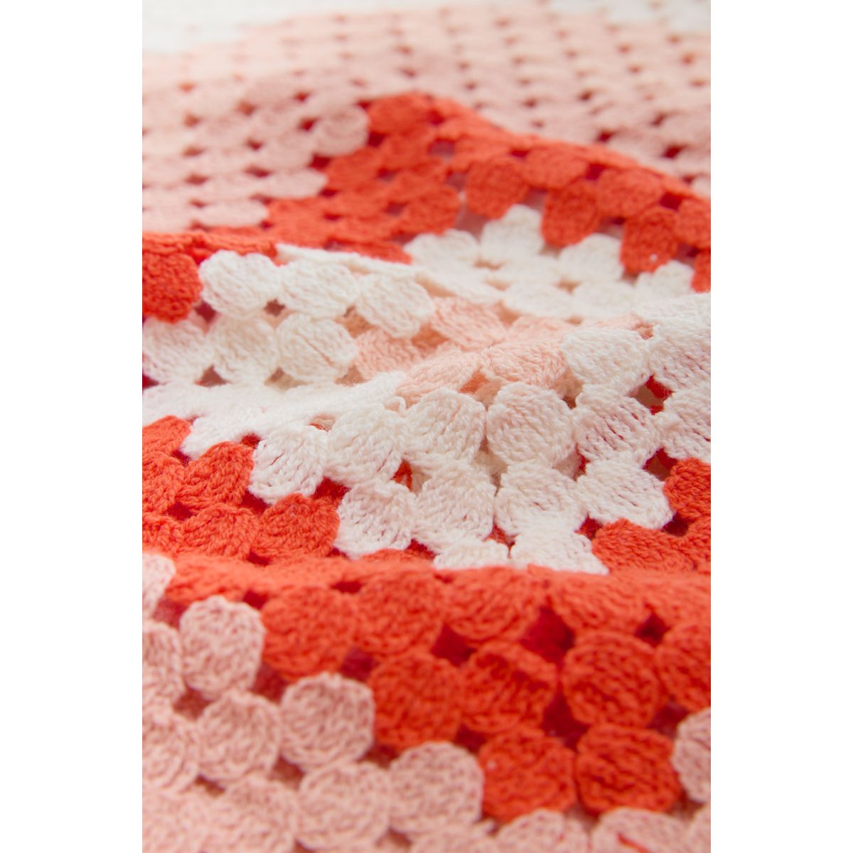 Pull crochet orange neutre, NEXT