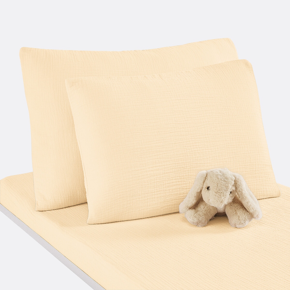 Kumla 100% Cotton Muslin Cot Pillowcase vanilla, LA REDOUTE INTERIEURS