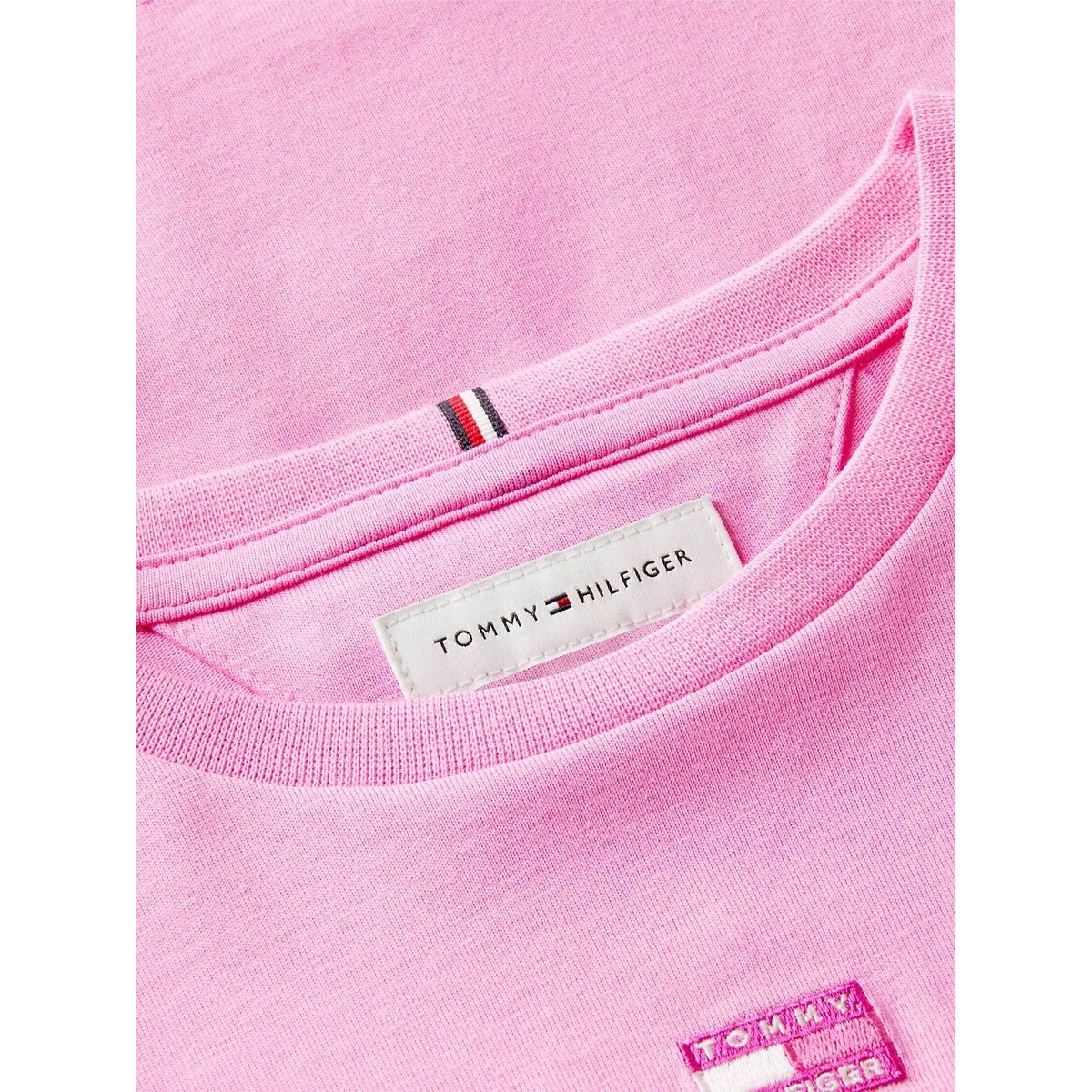 T-shirt met korte mouwen roze, TOMMY HILFIGER