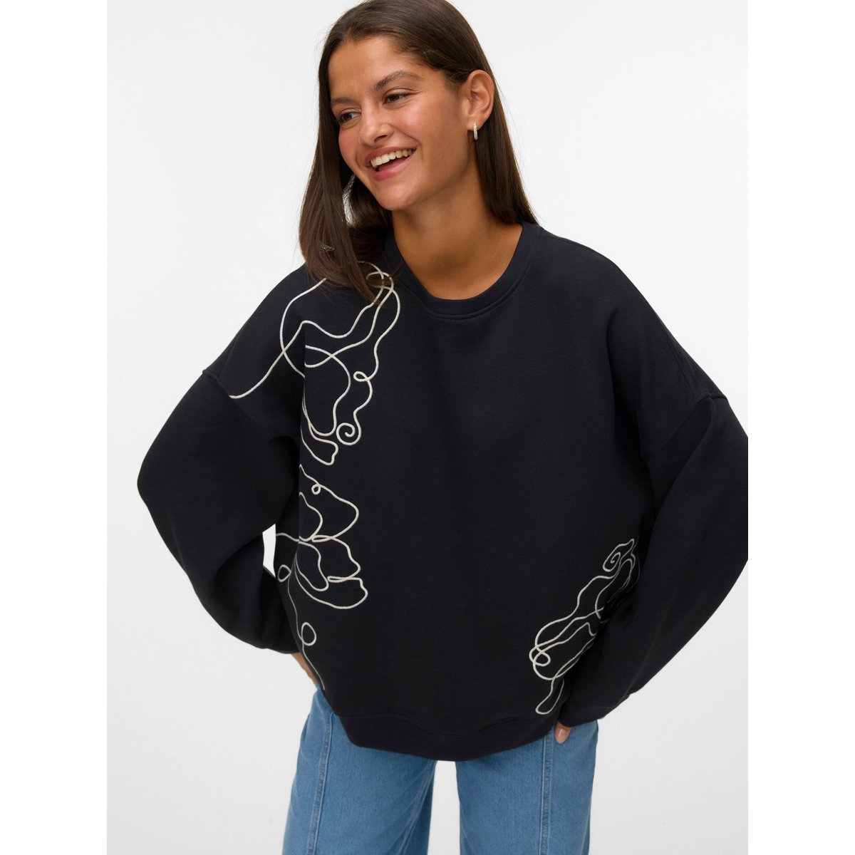 Sweat-Shirt noire - black, VERO MODA